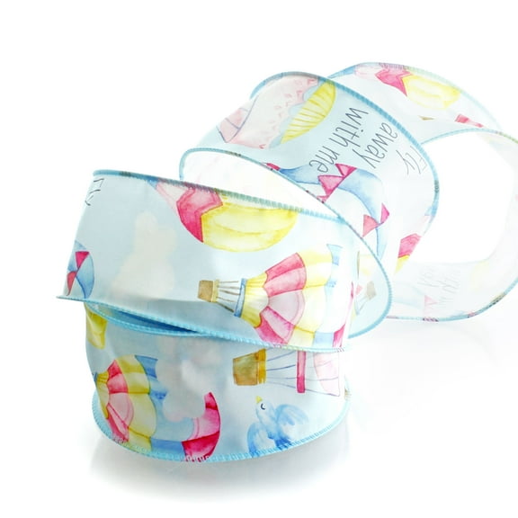 2 1/2" Wired Ribbon Hot Air Balloons 25yds