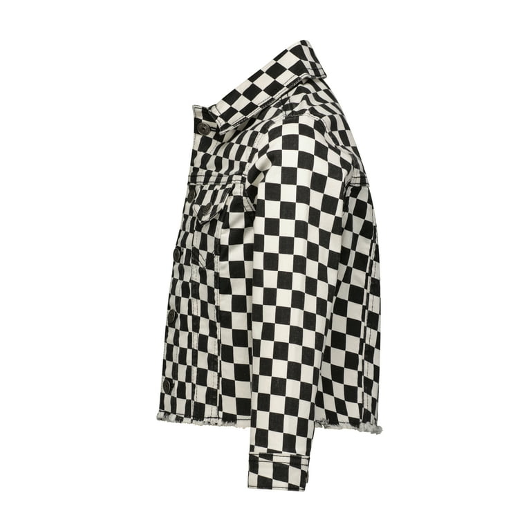 Mini Checkerboard Denim Jacket - Women - Ready-to-Wear