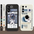 thumbnail image 2 of Case For VIVO S5 S6 S7 S9 S10 S15 S16 S16E T1 V15 V20 V23 PRO 5G Simple Liquid Silicone Case Funny Astronaut Spacewalk, 2 of 5