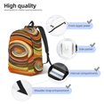 thumbnail image 4 of Yiaed Colorful Swirl Print Backpack, Premium Laptop Backpack, Travel Backpack for Women, Lightweight Backpacks, Comfortable Back Pack-Medium, 4 of 7