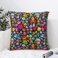 thumbnail image 4 of Yiaed Underwater Diving Animals Print Pillow Covers Super Soft Decorative Square Throw Pillow Covers Case Cushion Covers for Sofa Couch Bedroom Car Decor（No pillow core）-26"x26", 4 of 7