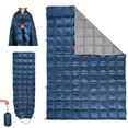 thumbnail image 1 of ROSE FEATHER Couverture de Camping en Duvet, Couverture de Voyage Extérieure Polyvalente, Couverture de Sac de Couchage Gonflé, Courtepointe Imperméable et Compacte pour la Randonnée et le Camping, le Voyage, Hamac, Avion, Randonnée, Pique-Nique, 55 Pieds'x79 Pieds', 1 of 4
