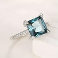 thumbnail image 5 of K-KED Women Luxury Cubic Zircon Ring Wedding 925 Silver Filled Delicate Jewelry Sz 6-10-9, 5 of 6