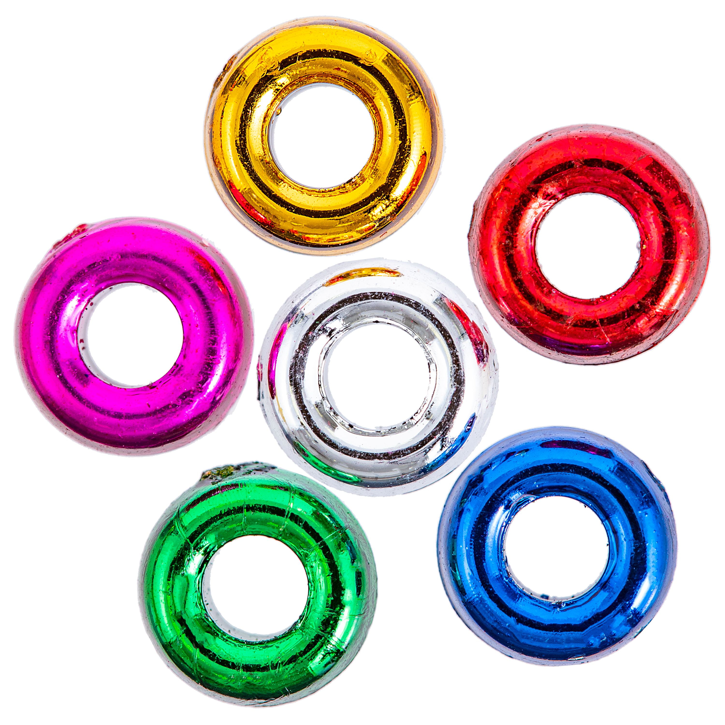 Pony Beads Metallic Assorted 6X9mm 380Piece - Walmart.com