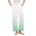 thumbnail image 2 of ylioge Womens Fleece Pajama Pants with Pockets Straight Leg Pajamas Bottoms Ladies Casual Gradient Printed Drawstring Elastic Waist Warm Homewear Pant, 2 of 8