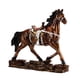 thumbnail image 3 of Estatua de caballo Macarena escultura decorativa de resina Marrón 28x95x248cm, 3 of 8