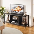 thumbnail image 6 of LINJH TV Stand for TVs up to 65 Inch,Entertainment Center with Open Storage Shelves, TV Media Console Table for Living Room and Bedroom, Black, 6 of 9