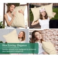 thumbnail image 4 of Royale Linens Standard Pillowcase Set of 2 - Bed Pillow Cover - 20"x26" - Sand Pillowcases - 1800 Brushed Microfiber, Wrinkle & Fade Resistant - Soft & Cozy- Standard Size Pillow Case (STD,Sand), 4 of 9