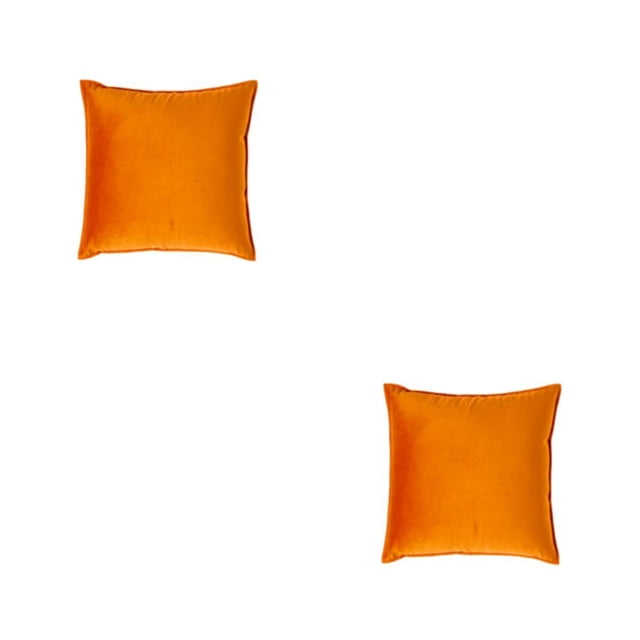 Yuarrent Funda de Cojín de Asiento Funda de Almohada Naranja 50x50cm Naranja 50x50cm 2piezas