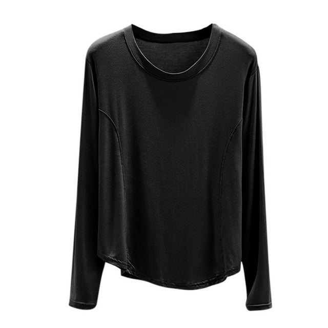Estbridge Haut de Pyjama en Modal pour Femmes Manches Longues Décontracté - Doux Confortable Mode Hiver Printemps Automne Quotidien Loungewear