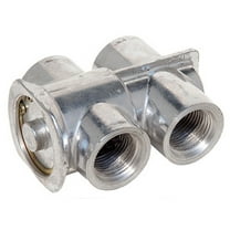 Perma-Cool PRM1071 Aluminum Four 10 AN Female Inlets & Outlets Remote Oil Thermostat, Natural