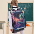 thumbnail image 7 of FORMRS Unisex School Backpack 17" Student Travel Bag with Laptop Compartment, Space Astronaut, 7 of 7