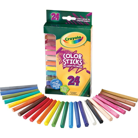 Crayola Woodless Color Pencils, Assorted, 24/Pack (Best White Pencil For Drawing)