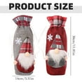 thumbnail image 3 of THLKIF Christmas Wine Bottle Gift Bags, Reusable Drawstring Bags with 3D Doll Designs, Merry Christmas Themed Decor for Holiday Parties, Festive Gift Giving, 3 of 9