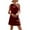 Red, variant on Bigersell Womens Sleeveless Tank Dresses Women's Fashion Skew Collar Loose Sleeveless Backless Solid Mini Dress with Bandage Regular Wrap Dress Style 4393, Female Knee Length Dresses Red S