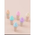 thumbnail image 3 of 6 Pcs Stylos Surligneurs en Forme de Crème Glacée Colorée, 3 of 4