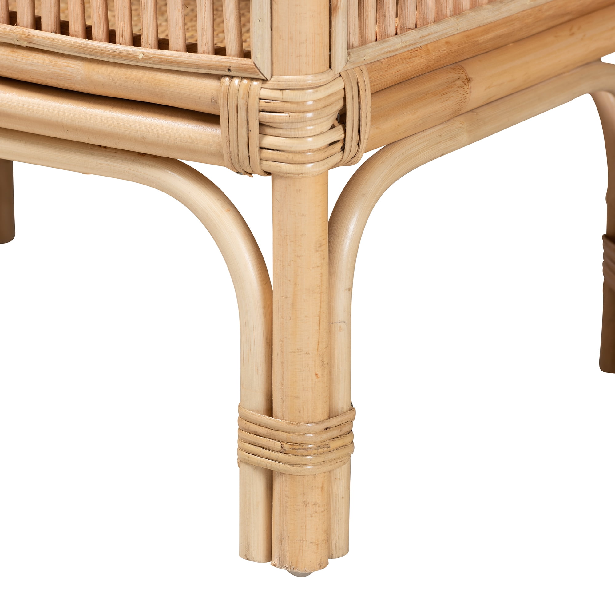 bali & pari Lombok Rattan BOHO Console Tables, Natural Brown