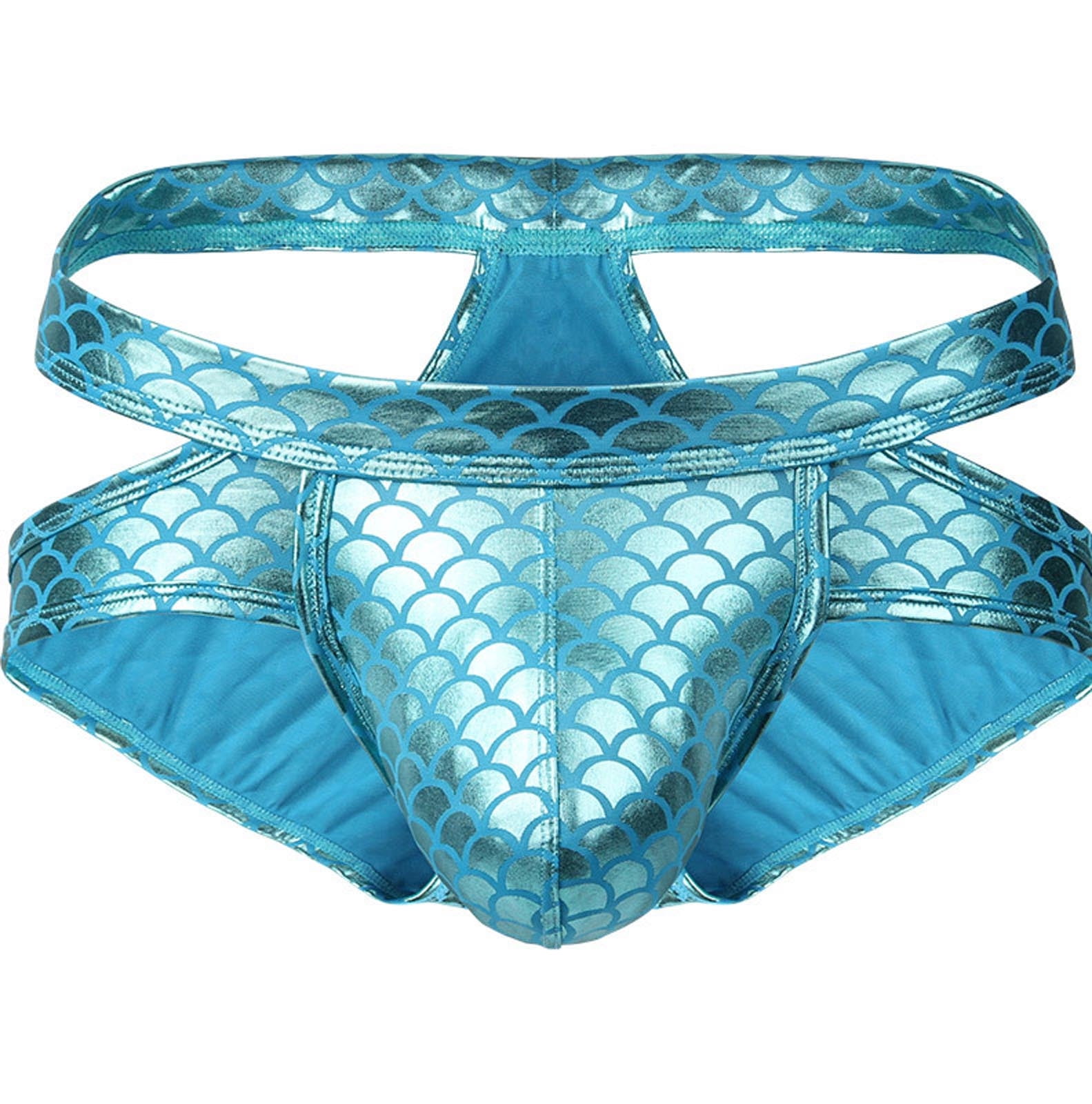 Mens Underwear Clearance Underwear Boxers Fishscale Imitation Double Ding Underwear Sexy