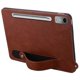 thumbnail image 2 of Funda de cuero con correa para la mano y función atril para Lenovo Tab P12, color gris, marrón y multicolor, 2 of 5
