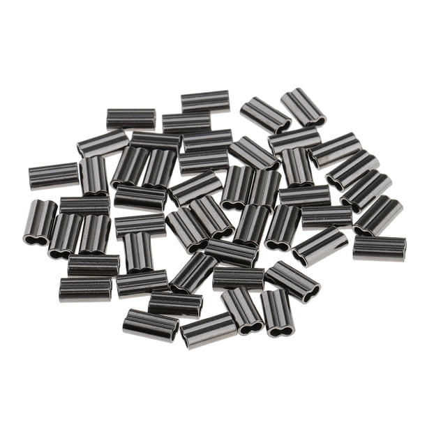 Manguito de Engarce Sunnimix 50 Piezas Doble de 2.0 mm