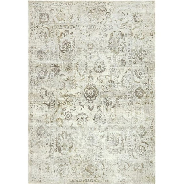 Dynamic Rugs CC693530190 5 ft. 3 in. x 7 ft. 7 in. Castilla 3530 Rectangle Modern Area Rug - 190 Ivory & Grey