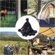 thumbnail image 2 of 25 Pcs Elastic Ball Tensioner, Pavilion Tarp Tensioner, Camping, Rope Tent, Extension Cord Bundle Curtain - Black, 2 of 4