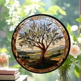 thumbnail image 2 of Mosaic Tree of Life Suncatcher Ornament Window Hanging Handmade Suncatchers Metal Chain Outdoor Garden Decor Gift for Women Christmas Thanksgiving, Stained 2025, Seasonal Holiday, 2 of 6