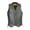 Gray, variant on Men's Leather Motorcycle Vest Biker Club Vest with Pockets & Side Laces