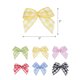 thumbnail image 2 of Uxcell Mini Gingham Ribbon Bow Checkered Fabric Satin Ribbon Bows for Craft DIY Hair 60, 2 of 7