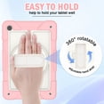 thumbnail image 5 of BMOUO Case for Samsung Galaxy Tab A11 Plus 11" 2026 / A9 Plus 11 Inch 2024,Protective Case Cover with 360° Rotating Stand and Hand / Shoulder Strap for Tab A11+ / A9+ Inch , Pink, 5 of 8
