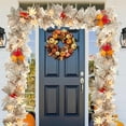 thumbnail image 6 of EUDIDV Thanksgiving Home Decor Halloween Thanksgiving Decorations Artificial Leaf Garland Rattan Hanging Fall Maple Leaf Garland Indoor Home Christmas Party Wall Mantel Decoration Festive Supplies, 6 of 6
