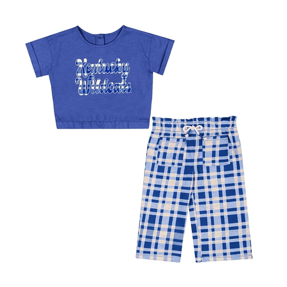 Girls Infant Colosseum Royal Kentucky Wildcats Sky Castle Two-Piece T-Shirt and Pants Set