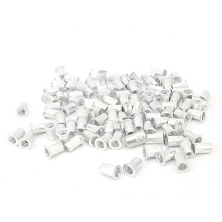 

Tools 100Pcs Pull Riveting Nuts Aluminum Flat Head Vertical Hardware Accessories WJ-30045M6