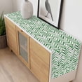 thumbnail image 4 of Green Line Table Runner - 36 Inch Long, Kitchen Dining Table Runner Dresser Scarves, Vintage Abstract Geometric Stripes Watercolor Farmhouse Decor for Coffee Tables Wedding Party Banquet, 4 of 8