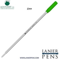 Lanier Combo Pack - 1 Pack - Monteverde Soft Roll Ballpoint C13 Paste Ink Refill Compatible with most Cross Style Ballpoint Pens - Green (Medium Tip 0.7mm)