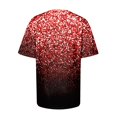 thumbnail image 5 of TSADFHJI Chandails pour Femmes en Coton Mode Décontractée pour Femmes Dégradé à Paillettes Imprimé Col Rond T-Shirt Ample, 5 of 5