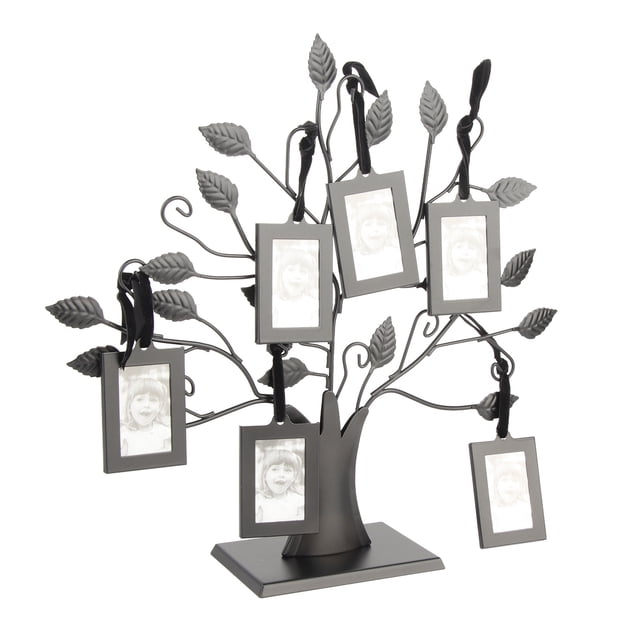Family Tree Picture Frame, Fashionable Metal Photo Display Tree with Hanging Pictures Frames, Home Decor for Your Loved Ones Your Parents Sisters Friends