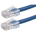 thumbnail image 1 of MP Zeroboot Cat5e Ethernet Patch Cable - RJ45_ Stranded_ 350Mhz_ UTP_ Pure Bare Copper Wire_ 24AWG_ 15ft_ Blue, 1 of 2