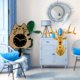 thumbnail image 2 of Reloj de pared,Reloj de pared decorativo con diseño de gato para sala de estar,silencioso,Estatua de cabeza de ciervo,Decoración de pared con cabeza de ciervo,animales,adorno para el, 2 of 8
