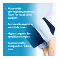 thumbnail image 6 of Carex Memory Foam Knee Pillow for Side Sleeping, Navy Blue, 1.75 lbs, 6 of 9