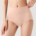 thumbnail image 3 of MEICHEN Womens High Waisted 3 Layer Leakproof Panties Solid Absorbency Breathable Period Underwear Summer Fall Fashion Essentials Clothing, 3 of 9