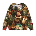 thumbnail image 4 of Fesfesfes Kids Sweatshirt Christmas Childrens Shirt Long Sleeve Hooded Pattern T-shirt Printed Tops For Boys And Girls, 4 of 4