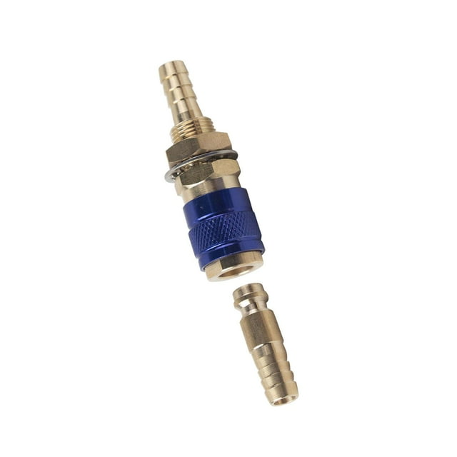 El conector rápido de latón refrigerado por agua reemplaza la rápida de agua . Azul 8mm Zulema Conector rápido