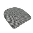 thumbnail image 2 of Houndstooth U-Shaped 16 x 17 Memory Foam Chair Pad Black 12 Pack, 2 of 3