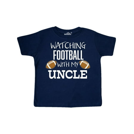 

Inktastic Watching Football with my Uncle Gift Toddler Boy or Toddler Girl T-Shirt
