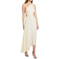 thumbnail image 5 of Biekopu Women Summer Long Dress, Sleeveless One-shoulder Pleated Hollowed Irregular Dress for Casual Daily Wear,S/M/L/XL, 5 of 8