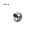 thumbnail image 3 of 20uds Cuentas 10mm Inoxidable Acero 2,5mm Agujero Diámetro Cuenta para Bricolaje Artesanías, Plateado Tono, 3 of 6