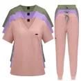 thumbnail image 2 of Unisex Solid - Color Elastic Scrub Set for SPA Nurses and Workplaces - Combining Comfort and Professionalism, 2 of 7