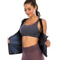 thumbnail image 6 of SAYFUT Women Sauna Sweat Vest Polymer Slimming Workout Sauna Tank Top Shapewear for Weight Loss Black/Gray, 6 of 7