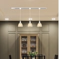 thumbnail image 2 of Kiven 1-Light H-Type track lighting pendants,Modern h track pendant lights,Decorative Track Lighting Fixture for Kitchen Island Hallway,White, 2 of 7